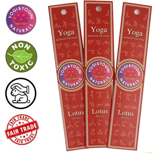 yoga røkelse lotus incense duftpinne yogis kjøp mystica nær deg hvor hva hvordan