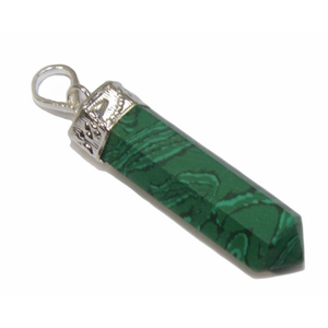 malakitt generator anheng enkel spiss krystall stein egenskap healing point wand crystal mystica